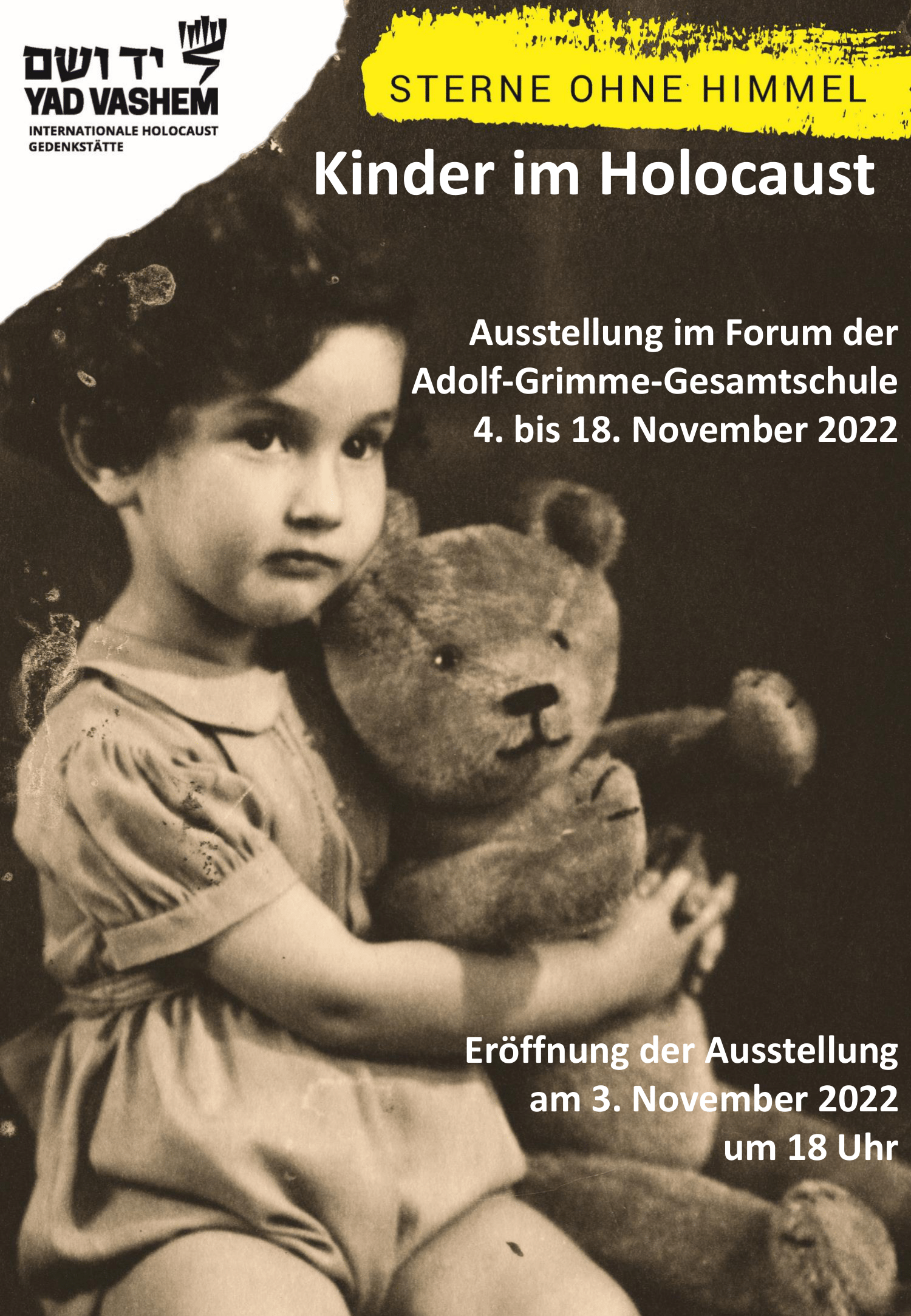 Flyer Ausstellung Kinder im Holocaust 1