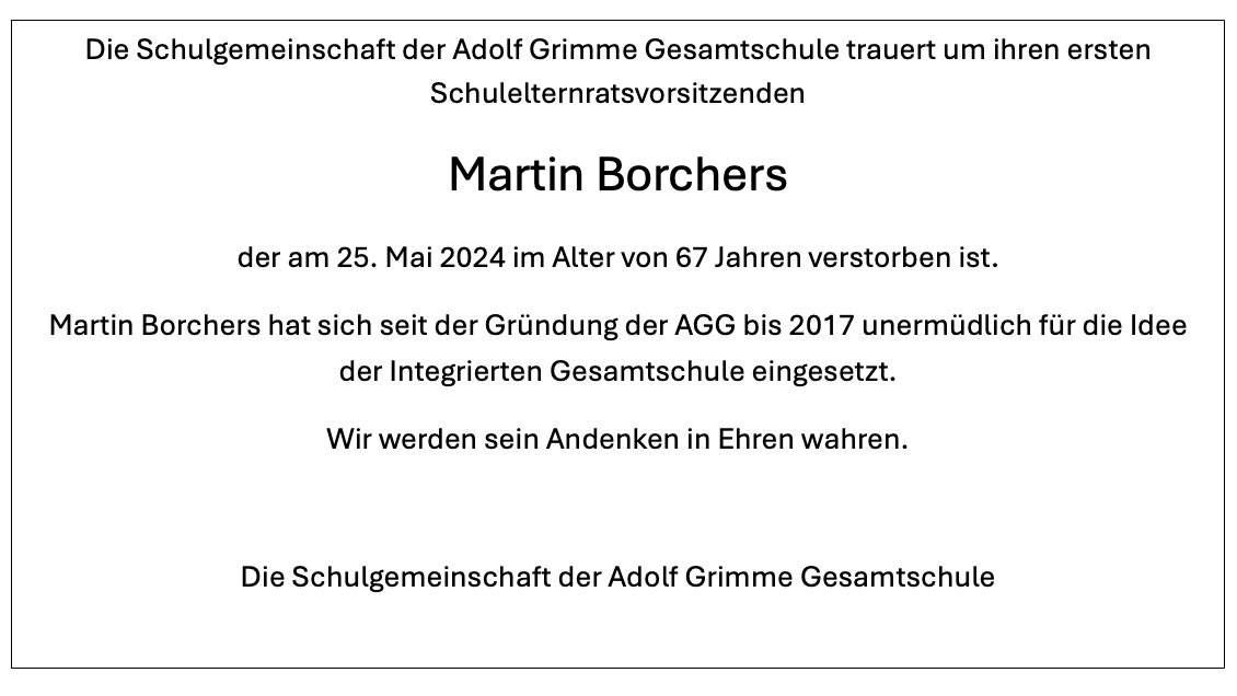 Nachruf Borchers